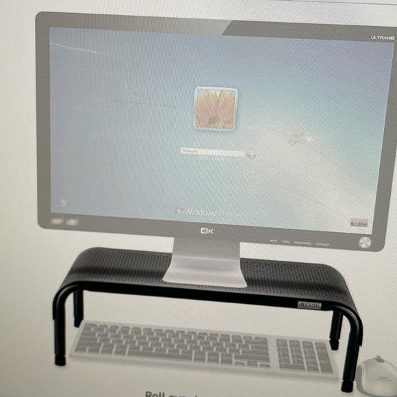 Allsop Metal Art Ergo 3 Adjustable Monitor Stand TV/Laptop Riser 3 Height - Picture 1 of 10